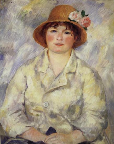 Pierre Renoir Aline Charigot(Madame Renoir) Spain oil painting art
